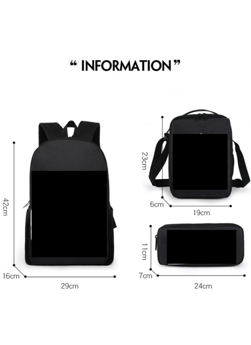 Digital Printing Large Capacity Backpack Three piece Set Lunch Bag Pen Bag Polyester Comfortable Load Reducing Backpack for Students and Children Unisex - pzsku/ZDF5F6FB57DA5FD90AEABZ/45/_/1705561704/bbf35a04-4dae-4b76-95d1-90f48baaf9d0