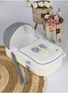 FUN MOMENT Portable Baby Bed with Padded Seat 67x30x16cm  - Image 1