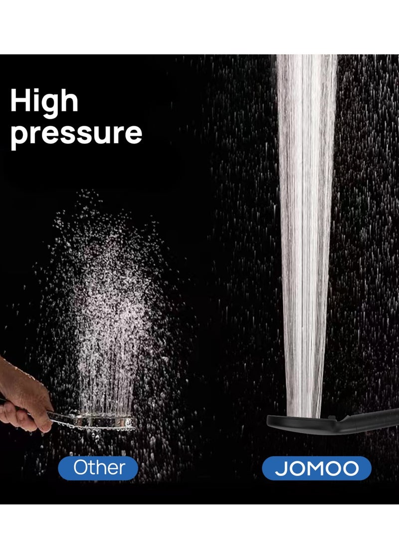 Jomoo - High Pressure 3 Setting Shower Head, Matte Black Handheld Showerheads (Shower Filter Available) - Image 1