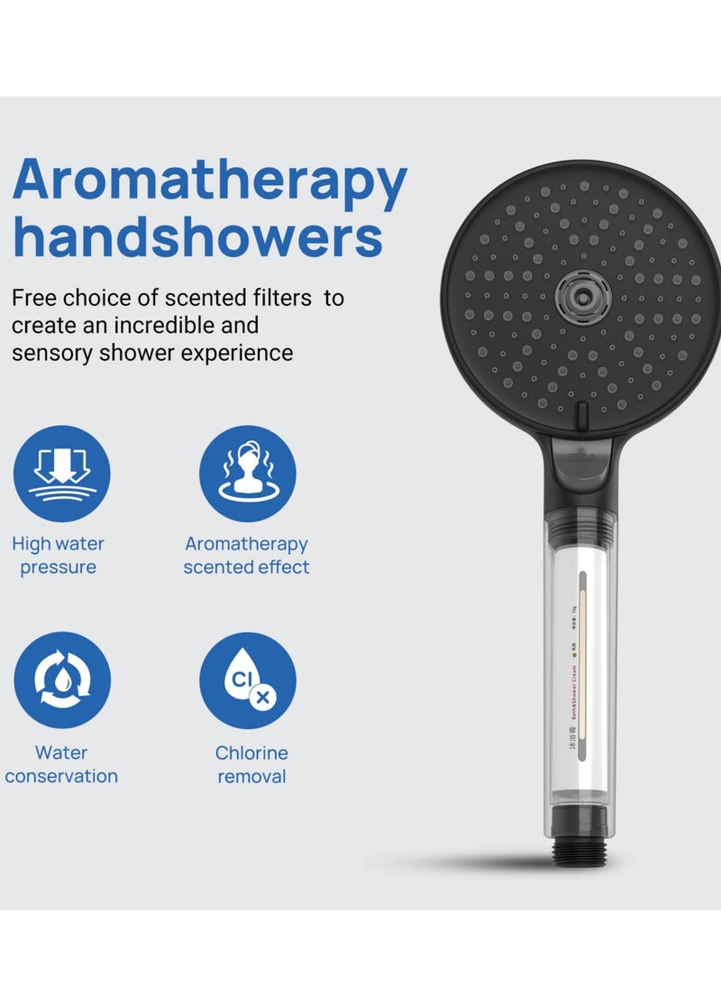 Jomoo - High Pressure 3 Setting Shower Head, Matte Black Handheld Showerheads (Shower Filter Available) - Image 1