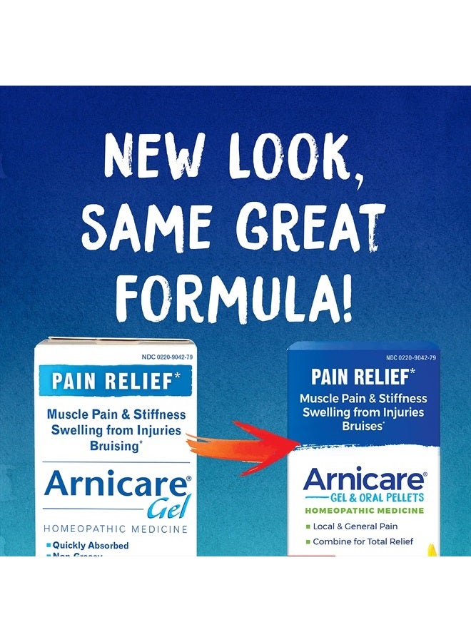 Boiron Arnicare Gel and Arnica 30c Value Pack for Pain Relief, Muscle Soreness, and Swelling from Bruising or Injury - 2.6 oz + 80 Pellet Tube  - Image 2