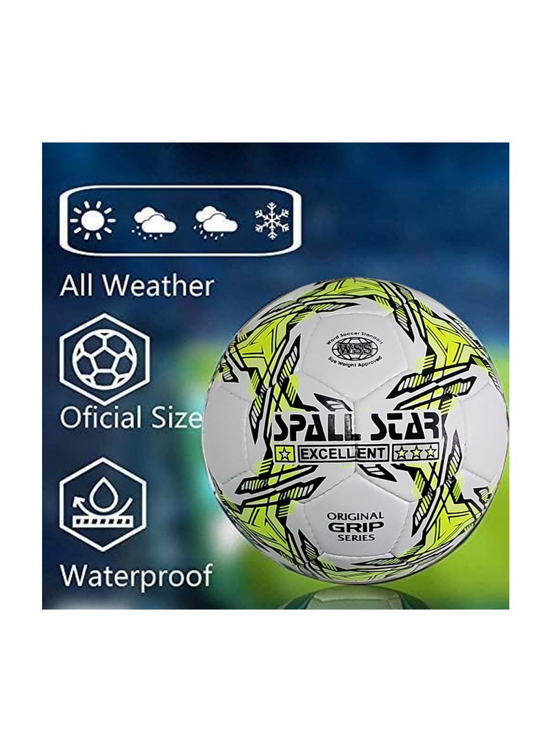 Spall Football Soccer Ball For Matches World Cup Best Indoor/Outdoor Water Proof Ball For Professional Training And Match Men And Women Youth And Adult - Image 2
