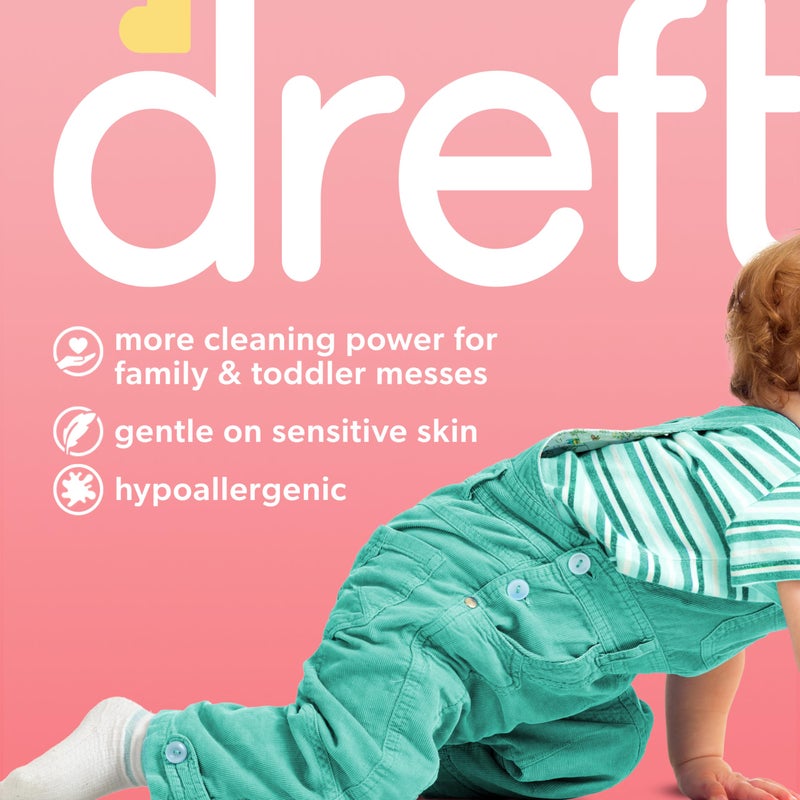 Dreft Stage 2 Active Baby Liquid Laundry Detergent, Helps Remove 99% of Baby Food Stains, 114 loads - Image 2