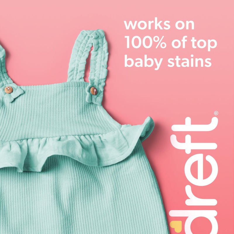 Dreft Stage 2 Active Baby Liquid Laundry Detergent, Helps Remove 99% of Baby Food Stains, 114 loads - Image 5