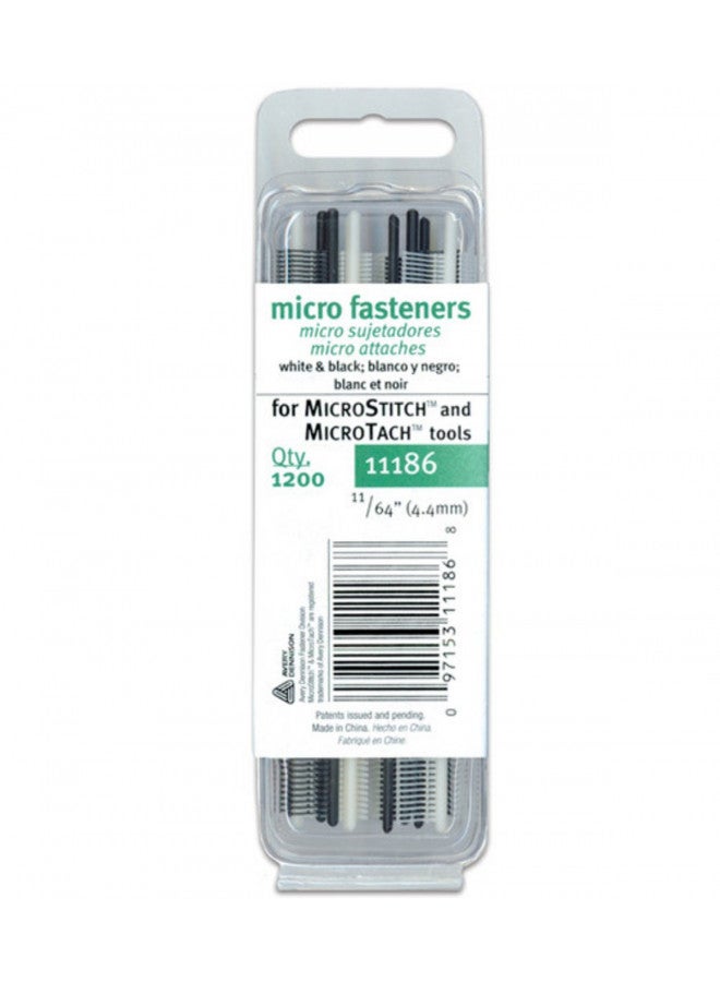 Avery Dennison Corporation 4.4mm Micro Stitch Fastener Refills, White & Black 1,200/Pkg - Image 2