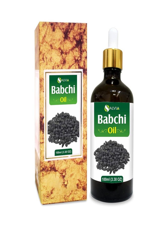 Salvia Babchi Oil (Psoralea Corylifolia) 100 Percent Pure And Natural Undiluted Uncut Cold Pressed Carrier Oil | Best for Aromatherapy | Therapeutic Grade (100ml with Dropper) - Image 1