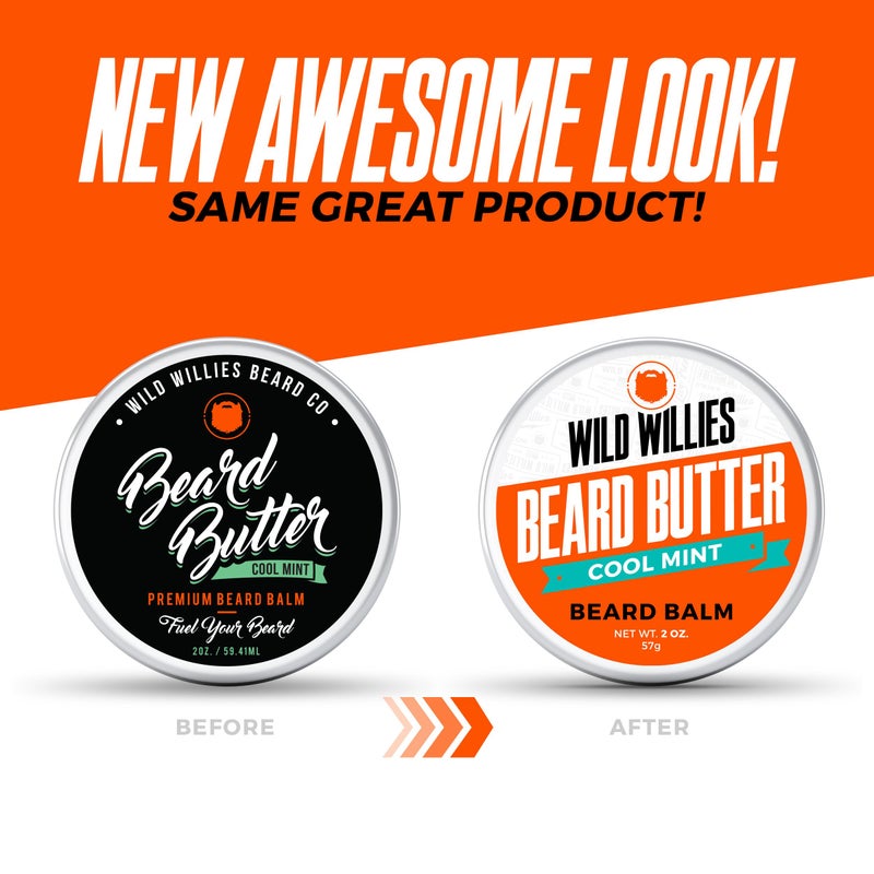 Wild Willies Premium Beard Balm for Men, Leave-In Butter Conditioner with Organic Ingredients, Promote Growth, Removes Itch & Dandruff - Restores Moisture - Cool Mint, 2 Oz - Image 5