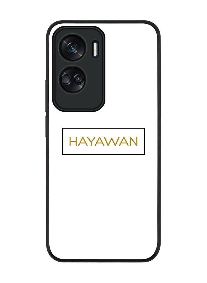 Stylizedd Rugged Black edge case for Honor 90 Lite  5G  Honor X50i 5G, Slim fit Soft Case Flexible Rubber Edges Anti Drop TPU Gel Thin Cover -  Hayawan - Image 1