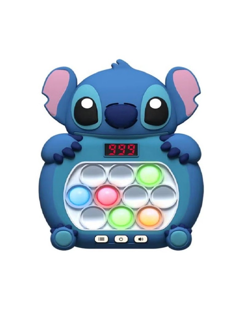 null - Speed ​​Push 999 Level Pop It Fidget Toy Digital Screen Sensory Bubble Push Toy Electronic Speed ​​Pop It Toy (Stitch) - Image 1