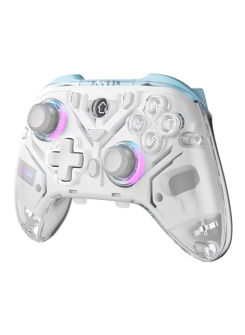 AOLION Game Controller, Dual Hall Element, High-Precision Haptic, Collector's Edition Tri-Mode Game Controller for Switch, PC, Andriod, IOS - Limited Edition, EVA White  - Image 2