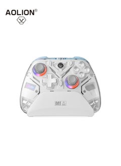 AOLION Game Controller, Dual Hall Element, High-Precision Haptic, Collector's Edition Tri-Mode Game Controller for Switch, PC, Andriod, IOS - Limited Edition, EVA White  - Image 1
