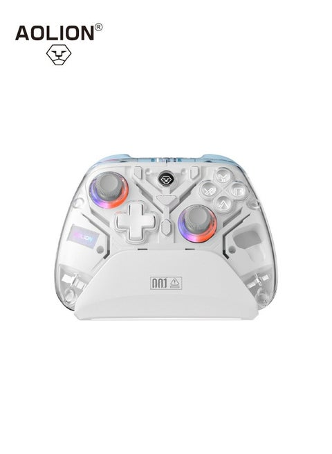 Game Controller, Dual Hall Element, High-Precision Haptic, Collector's Edition Tri-Mode Game Controller for Switch, PC, Andriod, IOS - Limited Edition, EVA White