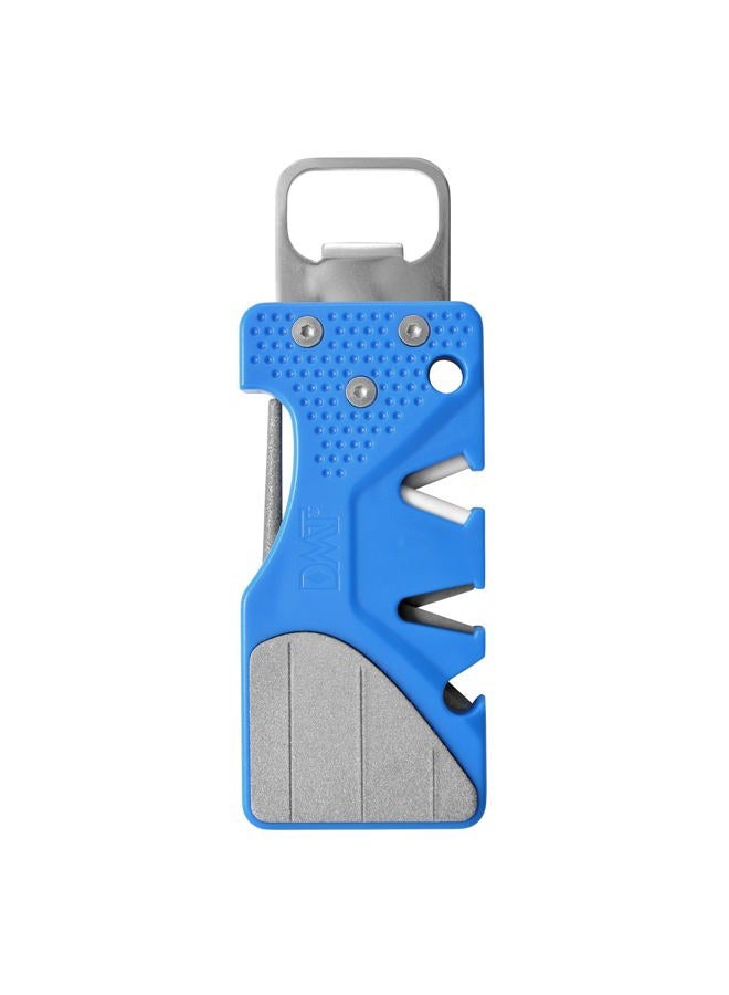 DMT Pocket Sharp Multitool Knife Sharpener, Outdoor Knife Sharpener with Diamond Sharpening Stone & Grinding Rod, V-Sharpener for Coarse and Fine Grinding at the Perfect Angle, Includes Bottle Opener, - Image 1