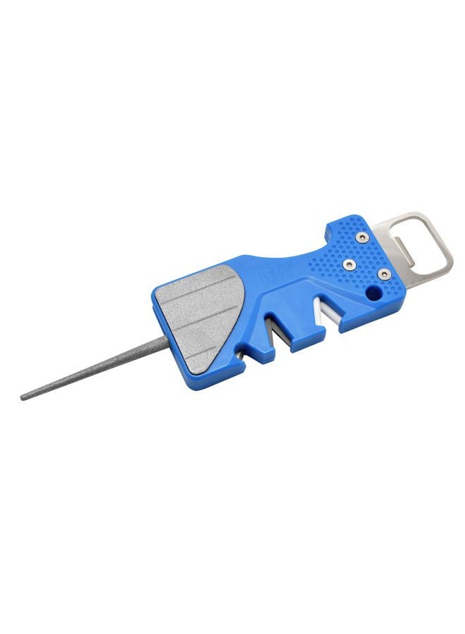 DMT Pocket Sharp Multitool Knife Sharpener, Outdoor Knife Sharpener with Diamond Sharpening Stone & Grinding Rod, V-Sharpener for Coarse and Fine Grinding at the Perfect Angle, Includes Bottle Opener, - Image 4