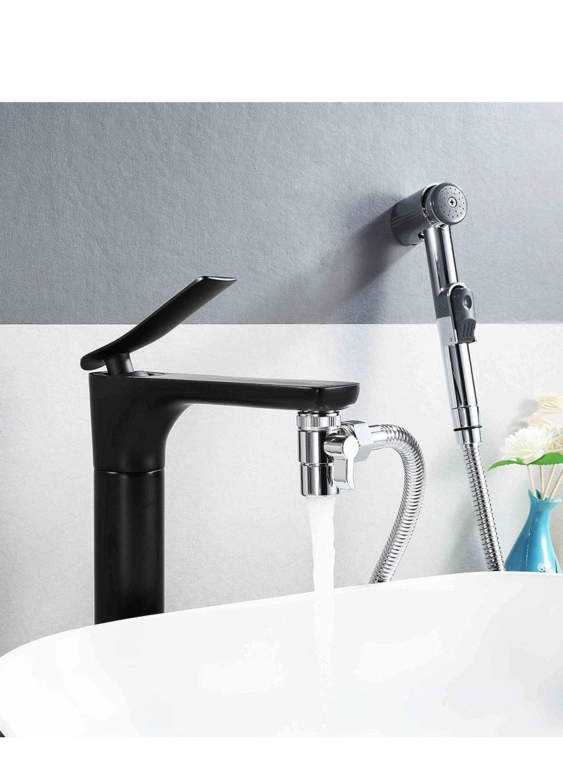 Portable Travel Bidet Sprayer With Travel Bag | Travel-friendly Traveler Shattaf Set for toilet use | Bidet sprayer with Portable Toiletries Bag  - Image 2