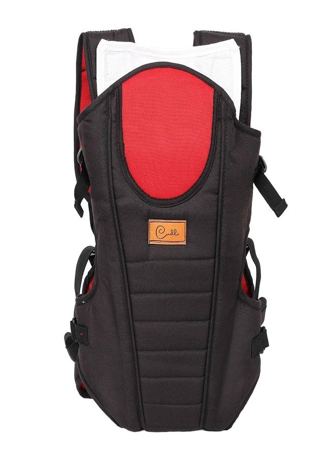Cudli 4 in 1 Baby Carrier for Newborn to Toddler | Ergonomic Front and Back Facing Baby Sling with Padded Straps | Hands Free Baby Carry Bag for Infants 0–3 Years (Red) - Image 3