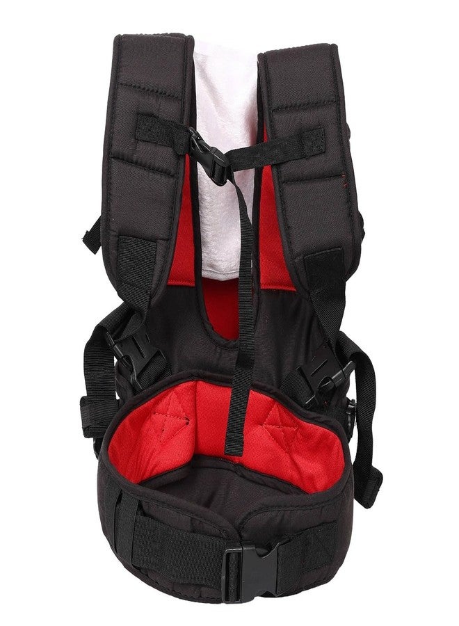 Cudli 4 in 1 Baby Carrier for Newborn to Toddler | Ergonomic Front and Back Facing Baby Sling with Padded Straps | Hands Free Baby Carry Bag for Infants 0–3 Years (Red) - Image 4