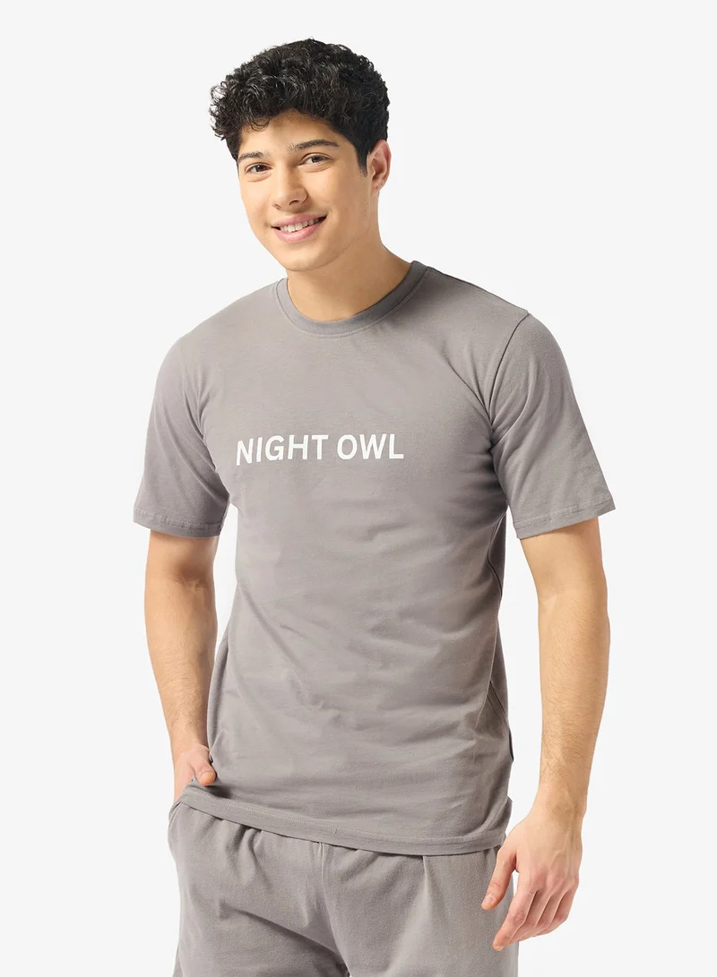 3 Pack Of Graphic Crew Neck T-Shirt