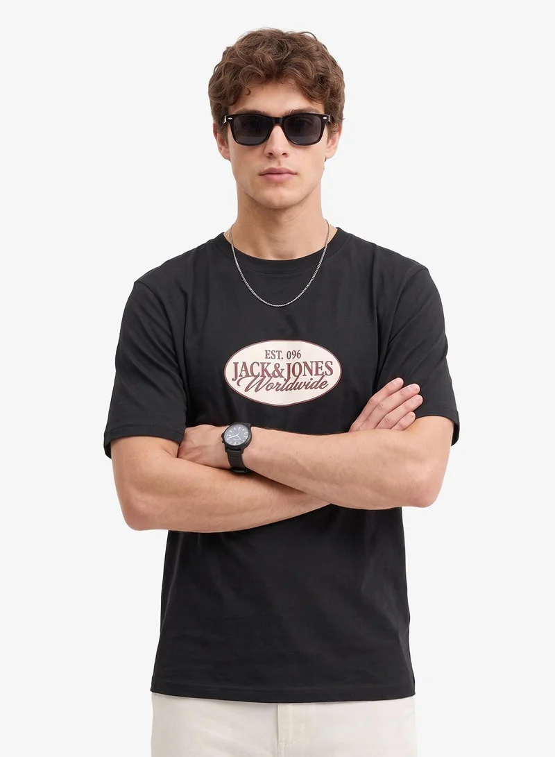 JACK & JONES 3 Pack Of Graphic Crew Neck T-Shirt