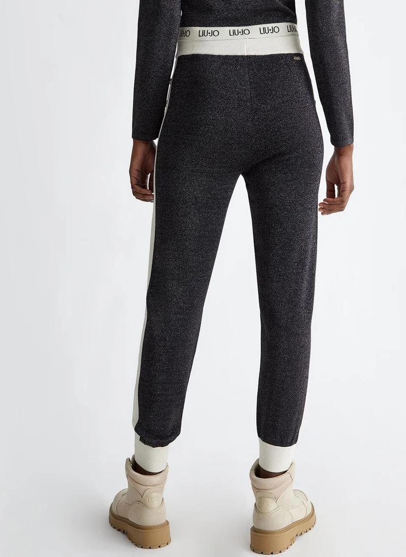 Liu Jo LurexÂ® joggers