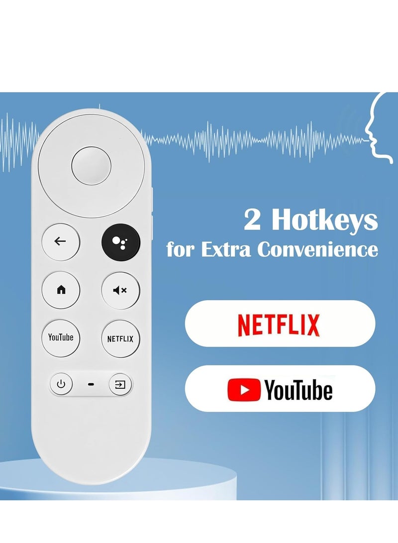 ELTRAZONE Replacement Voice Remote Control for Google Chromecast with Google TV 4K & HD – Compatible with Snow Model Streaming Media Players – Remote Control with Voice Search, Navigation Buttons & Easy Pairing (Remote Only, No Chromecast Included) - Image 5