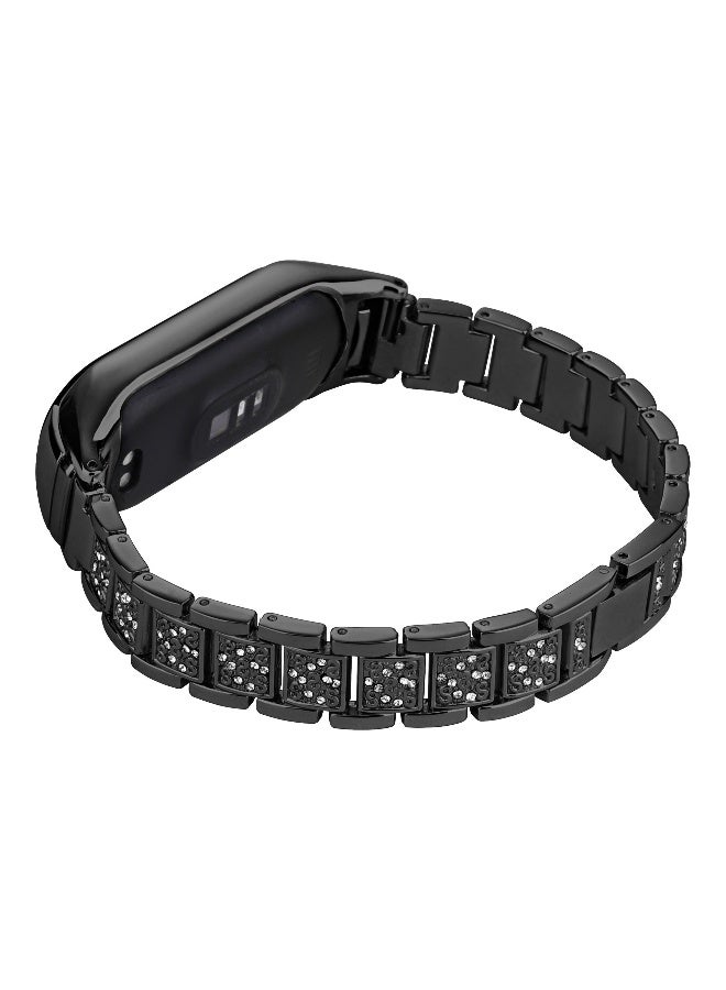 Xiaomi Mi Band 8/9 Exclusive Three-Bead Full Rhinestone Metal Strap - Image 2
