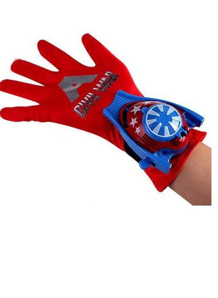 Captain America  Gloves With Disc Launcher  - Image 1