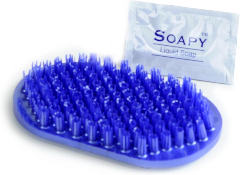 Gadjit McNaughton Soapy Toes TravelSized Foot Scrubbers and Massagers Pearl Blue - Image 1