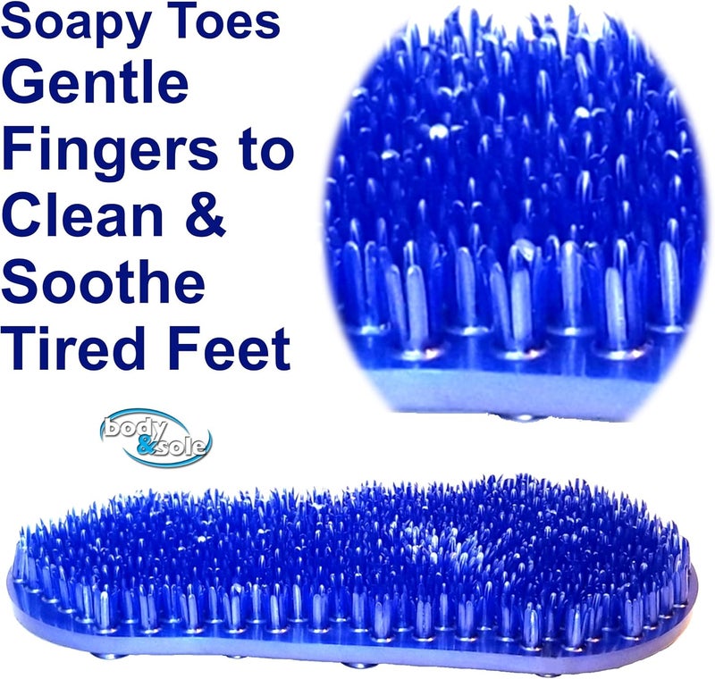 Gadjit McNaughton Soapy Toes TravelSized Foot Scrubbers and Massagers Pearl Blue - Image 5