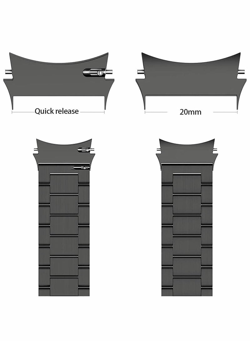 SYOSI Watch Connection, Metal Connector, Watch Lugs, Replacement Stainless Steel Connection Adapter, Connect Watch Strap, for Samsung Galaxy Watch 4, for Galaxy Watch 4 40mm 44mm Classic 42mm 46mm, 3 pair - Image 4