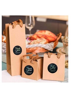 Y&D 1.5 Inches Thank You Stickers 500 for Supporting My Small Business Round Foil Black Labels Cookies Box Gift Bags  - Image 3
