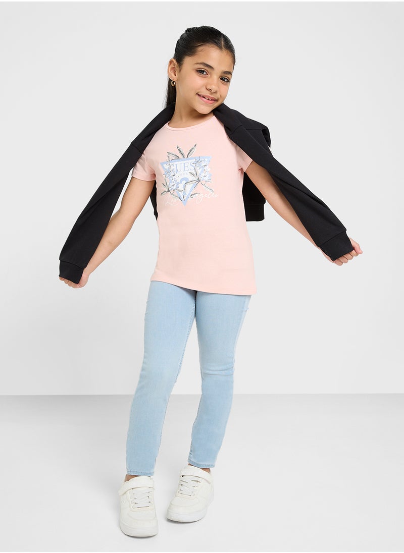 GUESS Kids Graphics Print  T-Shirt  - Image 4