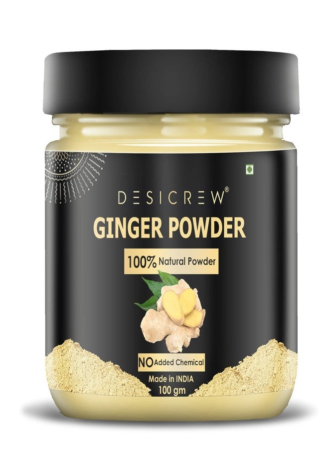 DESICREW Desi Crew Pure & Natural Ginger Powder For Skin Toning, Anti-Ageing, Blackhead Removal, Anti Acne & Pimple Free, Deep Cleansing, Skin Face Pack 100 GM - Image 1