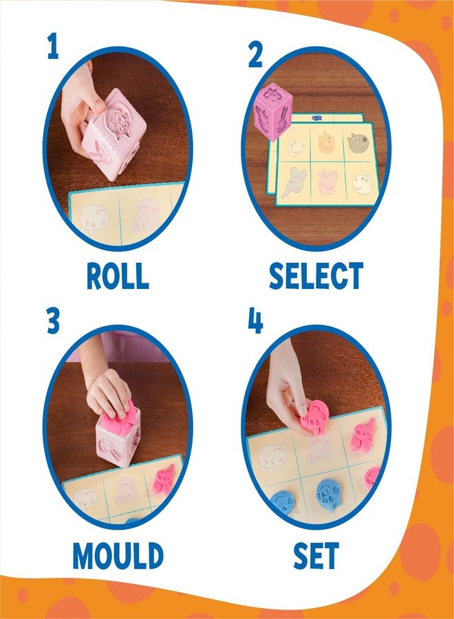 Dough Magic Peppa Pig Roll N Match Cube Activity Set with Moulding Lid Pack of 2 100Gm Each|Fun with Water Based Dough|Art & Craft Kit|Birthday & Return Gift for Kids 3 Yrs+|Non-Toxic-Multicolor - Image 3
