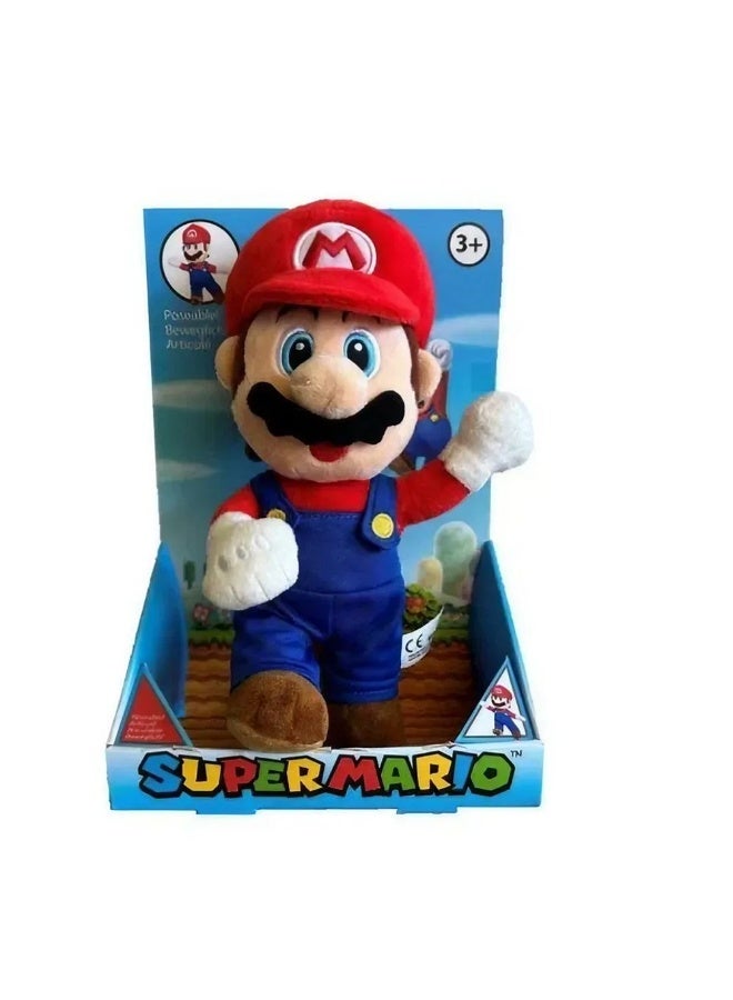 Simba Super Mario Poseable Mario Plush Toy (25 Cm) - Image 1