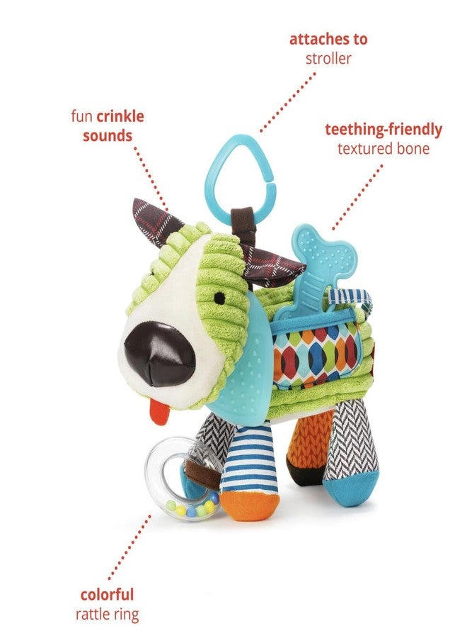 Slipps Soft Toy Baby Activity and Teething Toy with Multi-Sensory Rattle and Textures, Gift for Newborns and Infants (Puppy) - Image 3