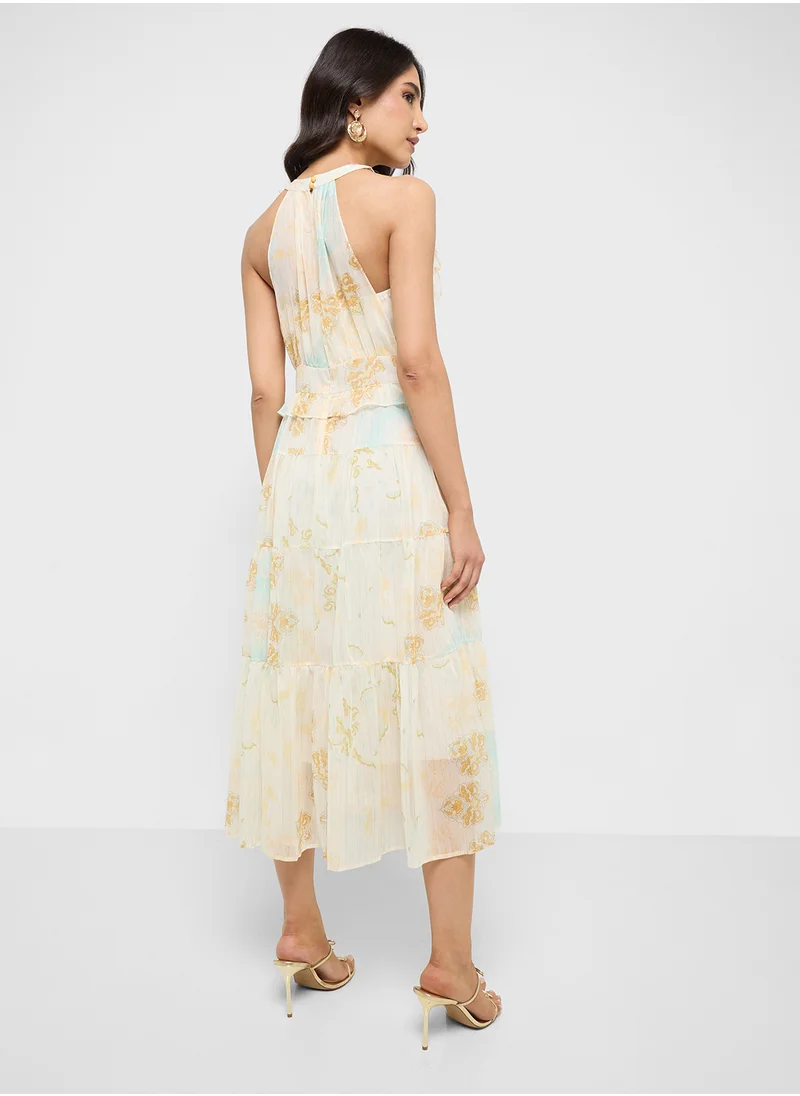 ايلا Halter Neck Printed Dress