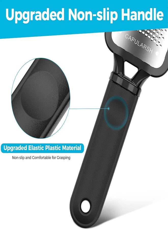 Capularsh Foot Scrubber Callus Remover for Feet - Foot File Foot Grater Foot Rasp Capularsh Professional Pedicure Tools Scraper Remove Callous Dead and Hard Skin Large Stainless Steel for Both Dry and Wet Feet - Image 4