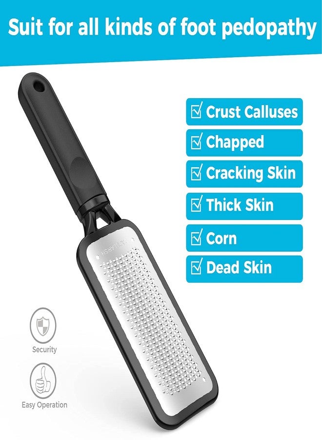 Capularsh Foot Scrubber Callus Remover for Feet - Foot File Foot Grater Foot Rasp Capularsh Professional Pedicure Tools Scraper Remove Callous Dead and Hard Skin Large Stainless Steel for Both Dry and Wet Feet - Image 5