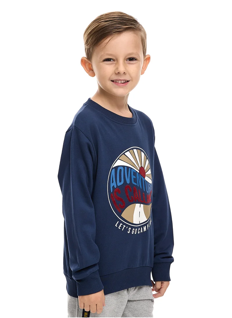 victor and jane Boys' Sweatshirt  (2 - 8yrs) Navy