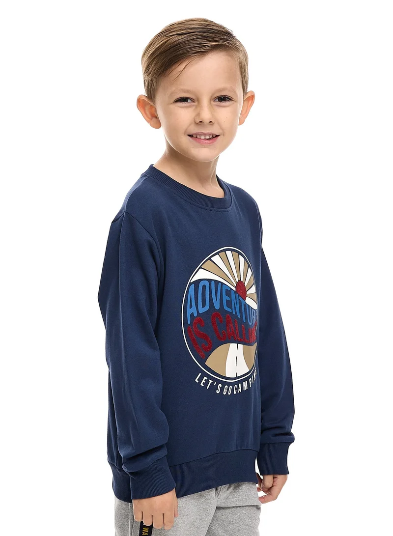 victor and jane Boys' Sweatshirt  (2 - 8yrs) Navy