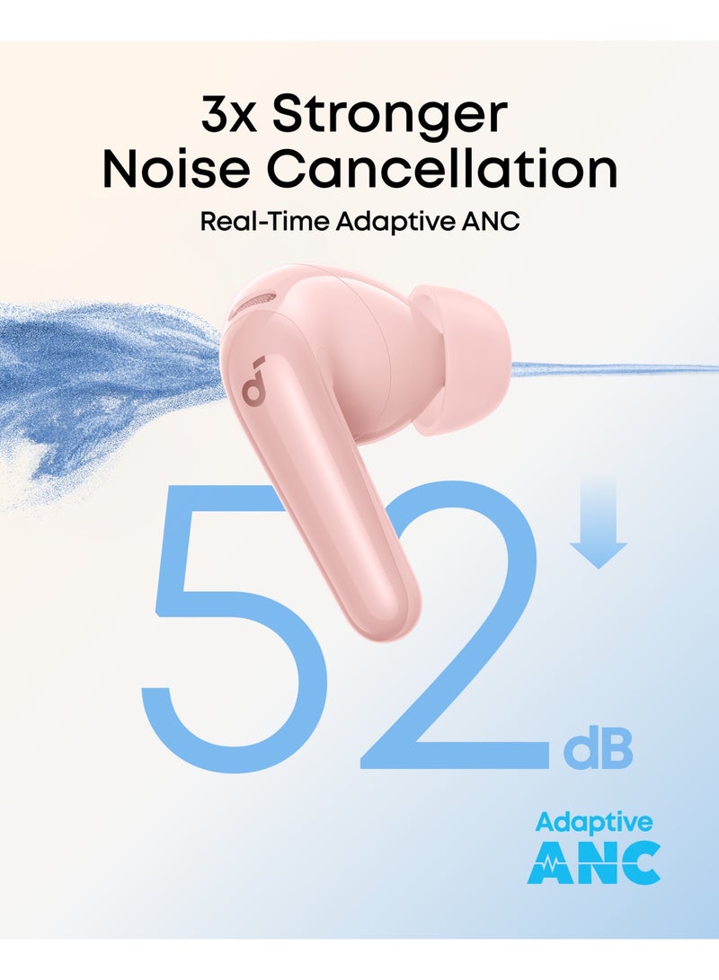 Soundcore P31i By Anker, Real-Time Adaptive Noise Cancelling, Hi-Res Sound, Wireless Bluetooth Earbuds, Translation Earbuds, 50H Playtime, Wireless Earbuds,Bluetooth Earbuds,Bluetooth Headphones Pink - Image 2