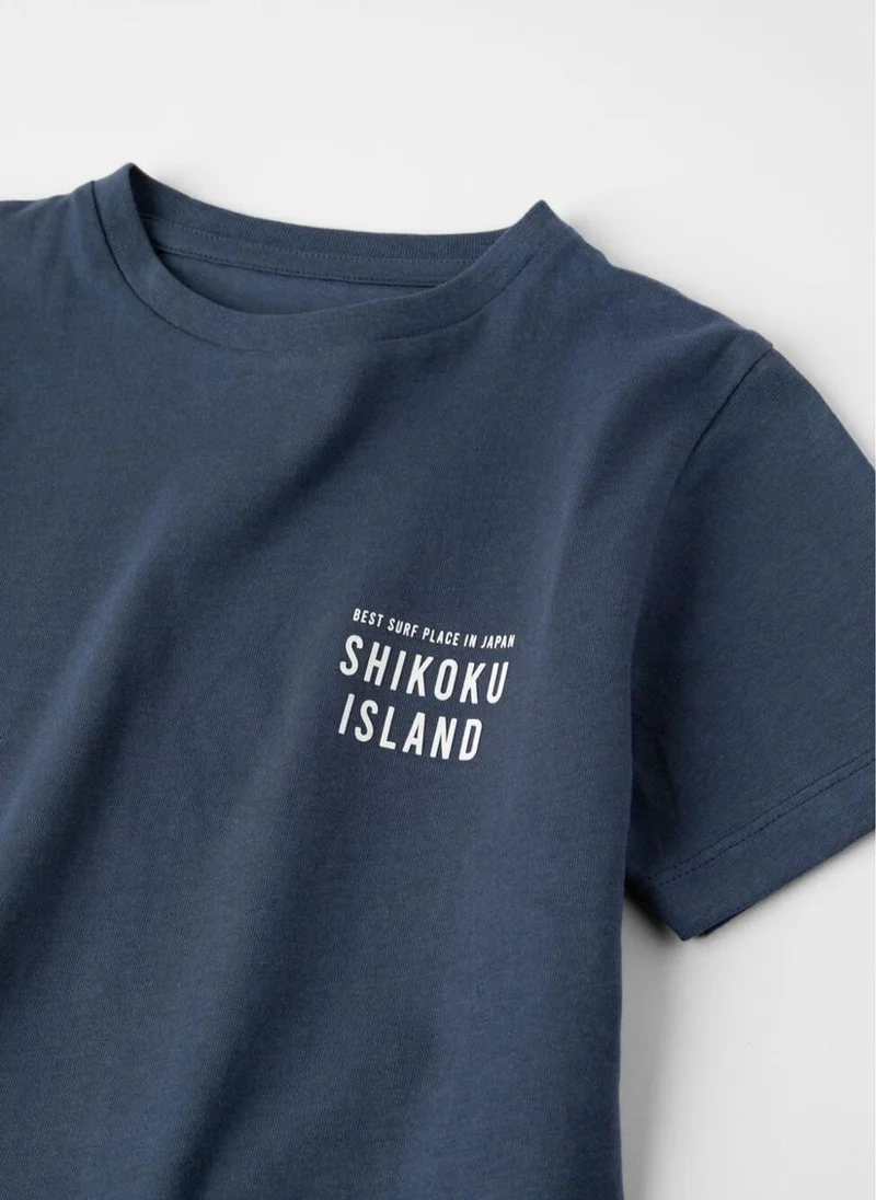 Zippy T-Shirt for Boys 'Shikoku Island', Dark Blue