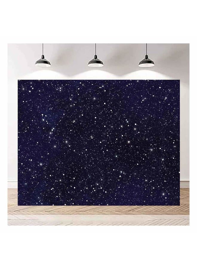 XLL Early 2000s Theme Backdrops Night Sky Star Universe Space Starry Photo Background Galaxy Stars Children Boy or Girl Birthday Party Photography Backdrops Cake Table Banner 7x5ft - Image 2