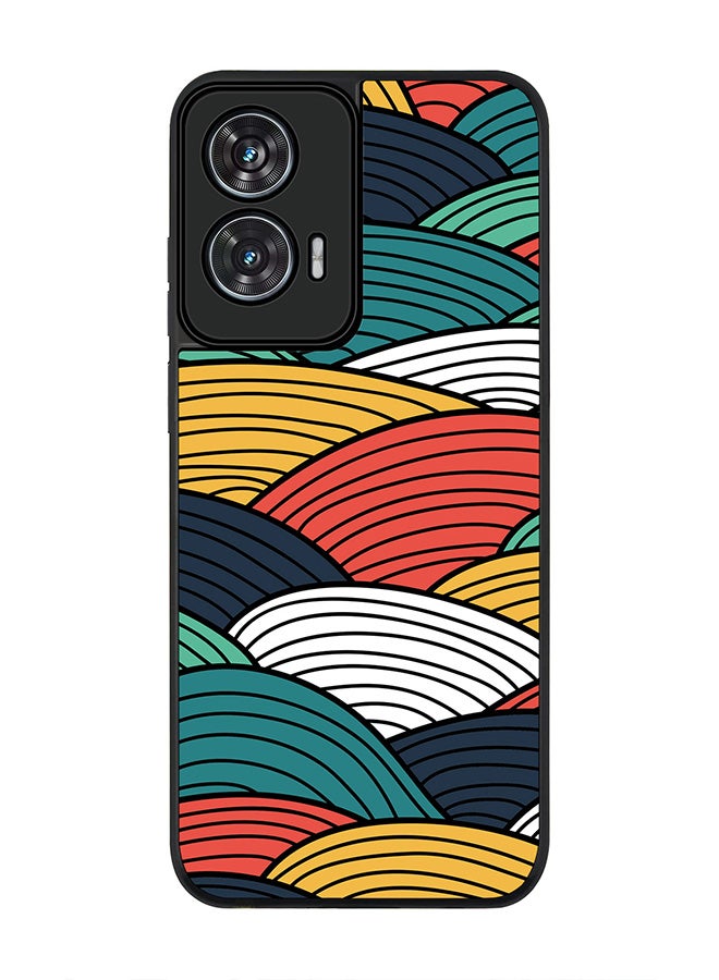Stylizedd For Motorola Edge 50 Fusion 5G Case,Slim fit Camera Protection, Shockproof Thin Phone cover  - Woven Colors - Image 1