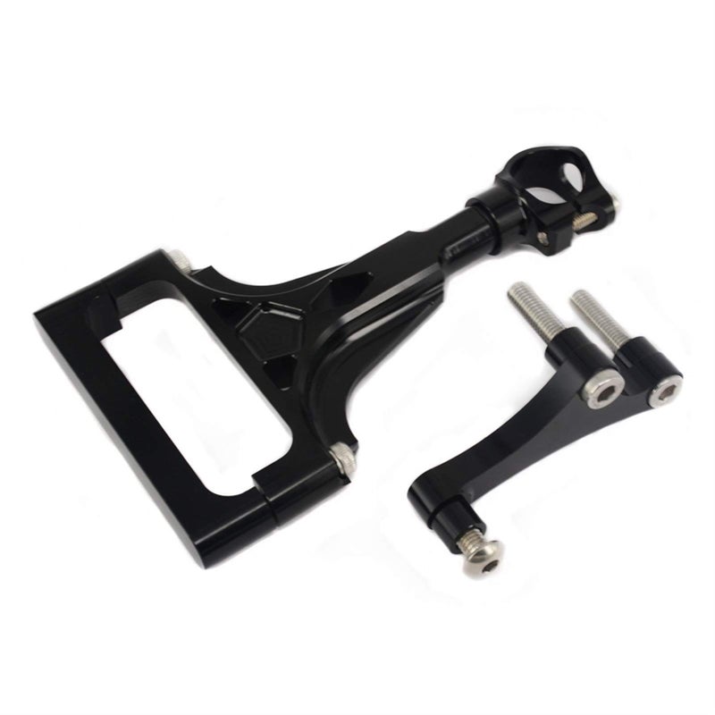 CNC Motorcycle Steering Damper Stabilizer Mounting Bracket Kit Titanium Red - Image 4