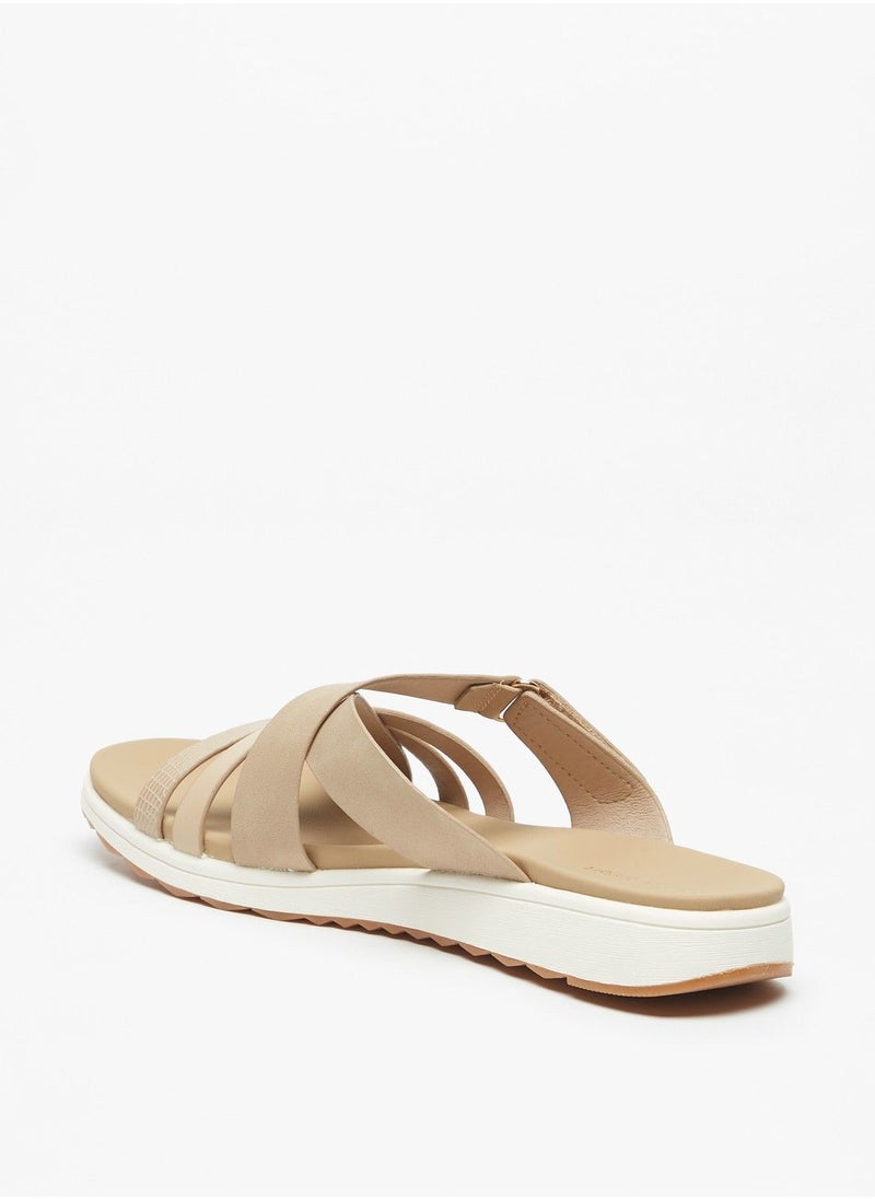 Le Confort - Le Confort Cross Strap Slip-On Flatform Sandals - Image 1