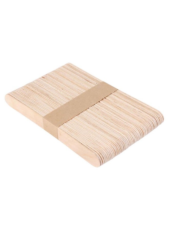Bittern 50Pcs Wooden Wax Sticks Applicator Small Salon Supply Spatulas Sticks - Image 1