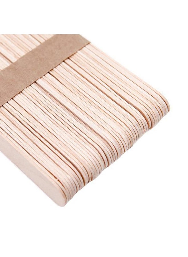 Bittern 50Pcs Wooden Wax Sticks Applicator Small Salon Supply Spatulas Sticks - Image 3