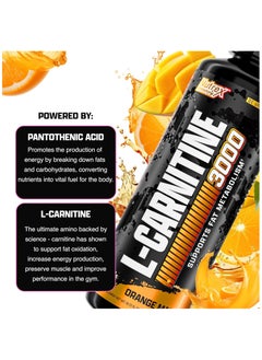Nutrex Research Nutrex L-Carnitine 3000 Orange Mango  465ML  - Image 3